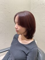 サボン バイ トッカ(savon by tocca)&nbsp;レイヤー×前髪なし◎ボルドー