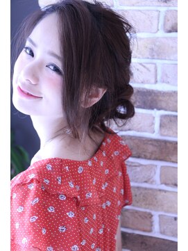 ヘアーメイク ブランニュー 東生駒店(hair make Brand new) 【こなれヘア】結婚式・二次会にボコボコ編みルーズアップ