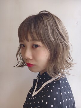 マッシュ 天王寺あべの(MASHU) ハイトーン ベージュアッシュカラー