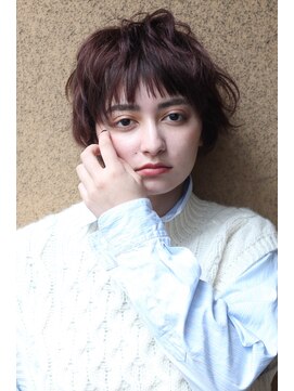 ナンバー エアロ 横浜(N° +aero) メンズライクマッシュウルフショート