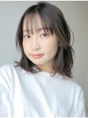 ナチュラルミディアム_ココアブラウンフリンジウェーブ_76712