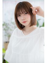 ミック 日暮里店(miq)&nbsp;シースルー前髪で透け感キュート★なナチュラルボブa