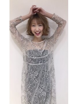 ネイロ 錦糸町(NeiRo) モテ髪カタログピンクベージュボブルフ着物クールショート