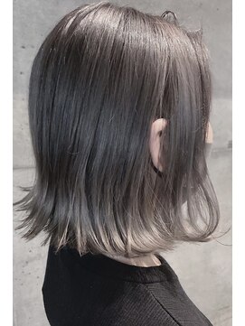 ポット バイ クレドガーデン 大宮東口店(pote by CRED GARDEN) 20代30代40代グレージュカラー切りっぱなし小顔ボブ大宮グランmd