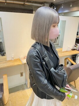 ソイ 下北沢(soi) 【gray ash】ハイトーン_ボブ_グレーアッシュ_ケアブリーチ