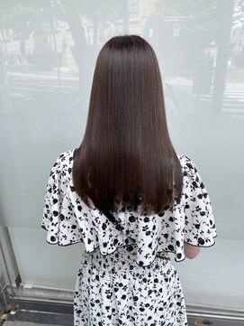 キュア 表参道(CURE) 黒髪/グレージュカラー/ココアベージュ/ヘルシーロング[表参道]