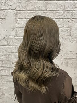 アジールヘア 北千住駅西口店(agir hair) ナチュラル オリーブベージュ 韓国ヘアカラー