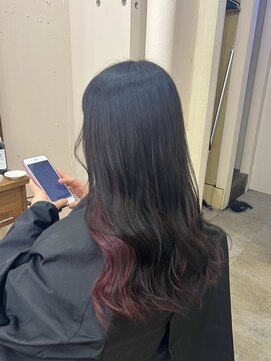 アジールヘア 北千住駅西口店(agir hair) ピンクインナーカラー北千住
