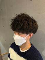 メンズサロンドットリアン(dot. lien)&nbsp;無造作スパイラルパーマ刈り上げマッシュメンズパーマ