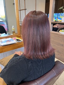 ラ メール ヘア デザイン(La mer HAIR DESIGN) ピンクブラウン/ブリーチカラー