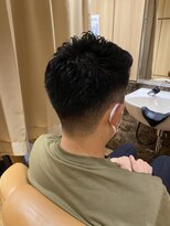 ヘアーモードキクチ 日本橋三越前店 フェード風アップバンク