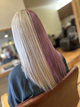 ヘアーコレット(hair Colet) ブロンドピンクツートンカラー