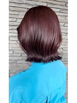 ハイバレーヘアーメゾン(HIGH VALLEY HAIRMAISON) くびれミディ外はねバブミディアムウルフタッセルボブミニボブ