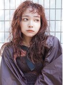 【高木】オレンジベージュレッドカラー外国人風カラー