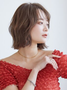 ラフィス ヘアー エルア 武庫之荘店(La fith hair elua) 【La fith】ブリーチなしWカラー×切りっぱなしボブ