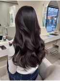 ダブルカラー外ハネボブインナーカラーハイライトケアブリーチ