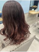 ブリーチを卒業したい方に☆グラデーションディープピンク