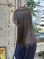 ディジョン(Dijon)&nbsp;韓国顔まわりレイヤーカットグレージュオリーブベージュブラウン