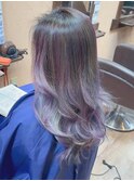ラベンダー×ブルー×ピンク