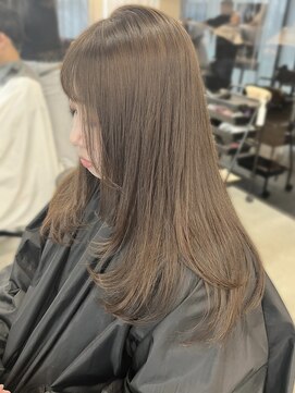 アリュウル 表参道 青山(Allure) ブリーチなしダブルカラー＊やわらかグレージュ/くすみカラー