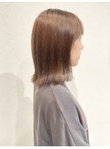 ブリーチなしダブルカラー ベージュブラウン