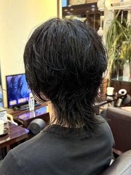 キャラ 池袋本店(CHARA) ウルフカット×ゆるパーマでラフ可愛い【池袋/ショートパーマ】