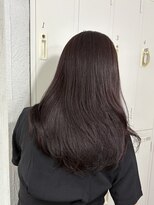 リュンヌ(Lune)&nbsp;ダークワインレッドカラー/たっぷりレイヤーカット/YU195