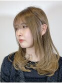 レイヤーカット髪質改善トリートメントブリーチ