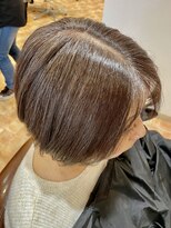 アイニ 河内小阪店(aini)&nbsp;白髪ぼかしカラー白髪ぼかしハイライト大人ショート30、40、50代