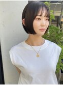 ミニボブ×ナチュラルカラー
