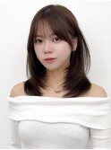 くびれレイヤー/顔まわりカット/レイヤーカット/小顔ヘア