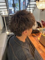 アース 天満橋店(HAIR & MAKE EARTH)&nbsp;20代30代◎スパイラルパーマ×センターパートで大人色気