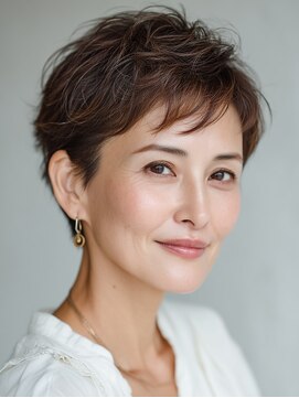 ビフィーノ リルネ(Bifino Rilune) クラゲヘアー/小顔/ココアベージュ/オリーブグレー/川西