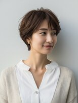 ハート 新子安店(HEART)&nbsp;着物ヘア/ダークアッシュ/ミディアムレイヤーカット/新子安