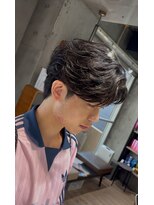 フィフスパーク(fifth PARK) 渋谷men'sフェザーパーマfifthセンターパート微分けメンズパーマ