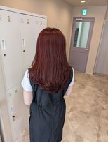 フラワーズ(Flowers)&nbsp;カシスレッド　ボルドーカラー　レイヤーカット　横須賀中央