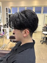 レッドメンズ(ReD men's)&nbsp;フェザーパーマ風センターパート