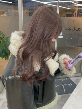 アロ 大阪梅田(alo) 【苗代萌】ブリーチなしでできるミルクティーブラウン