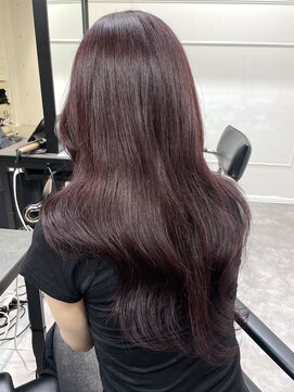 シーン(seen) 【ワインレッドブラウン】ローズピンクブラウンハッシュカット