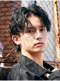 フェザーショートフェザーパーマニュアンスパーマショートヘア