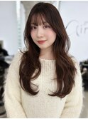 セミロングヘア*レイヤーカット*顏周り*髪質改善