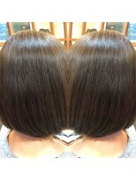 ベルポートヘア(Bellport hair)&nbsp;透明感マットアッシュカラー×前下がりボブ