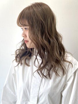 フォーク FOLK 【FOLK】サロンスタイル・透明感ナチュラルベージュロング♪