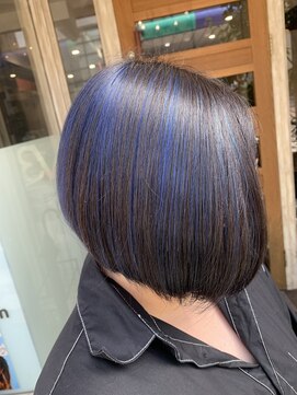 ボアップ 松山店(boappu) #前下がりボブ#グレイヘア