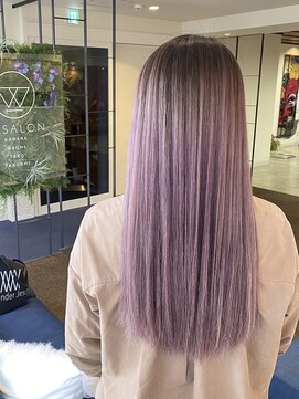 ダブル アンダーバー サロン(W_SALON) 【W_SALON 河原町】ホワイトピンク/海外風/海外ヘア