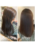 【ケアカラーコース】お客様施術事例