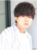 ツーブロックマッシュ流行束感爽やか無造作ソフトツイスト