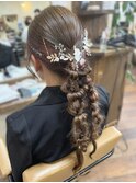 ツインポニーアレンジ/フィッシュボーン