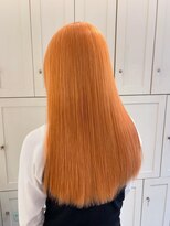 ベレーザ 渋谷(BELEZA)&nbsp;7566ニュアンスカラーオレンジハイトーンカラーバレイヤージュ