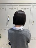 大人綺麗ボブ/藤沢/髪質改善縮毛矯正/ショート/脱白髪染め透明感